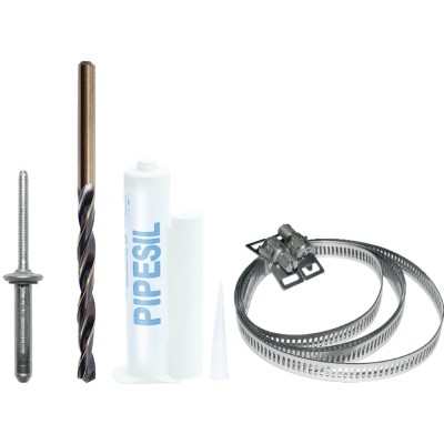 BLISTER KITF1 PIPECO MINI A 4+ PIPECLAIR FIXATION SUR FIBRE-CIMENT A L'UNITE