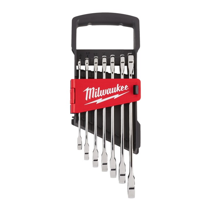 SET DE 7 CLÉS À CLIQUET MÉTRIQUES – 7 PCS (TAILLES 10, 11, 12, 13, 14, 15, 17 MM