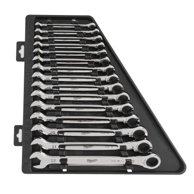SET DE 15 CLÉS À CLIQUET MÉTRIQUES – 15 PCS (TAILLES 10, 11, 12, 13, 14, 15, 17