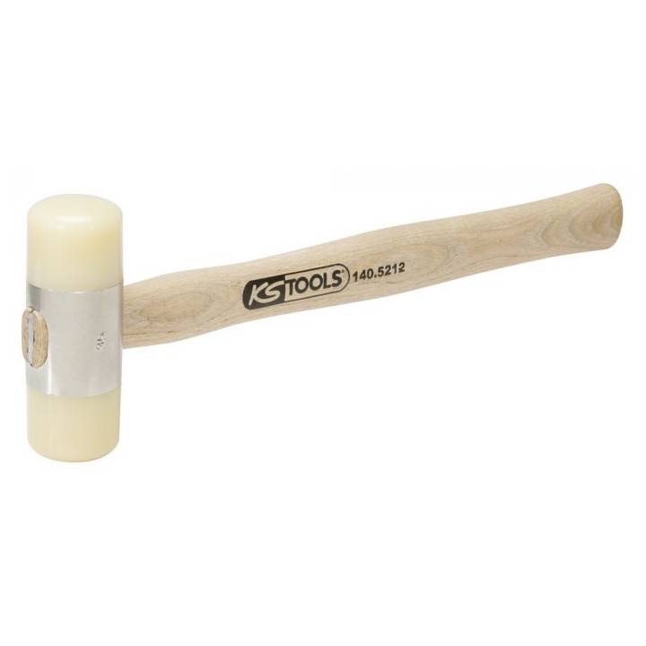 Maillet à embouts nylon 340g - tête Ø35mm - avec manche frêne galbé