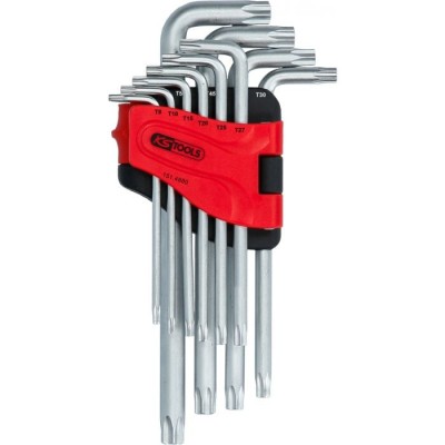 Jeu de 10 clés mâles longues TORX, T8 à T50