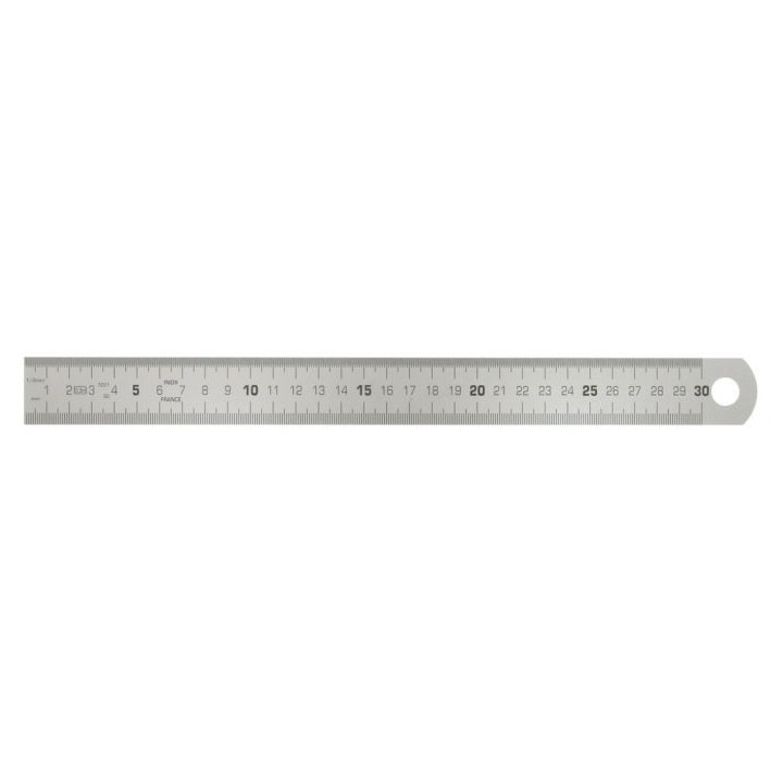 RÉGLET SEMI-RIGIDE EN INOX, L.500 MM