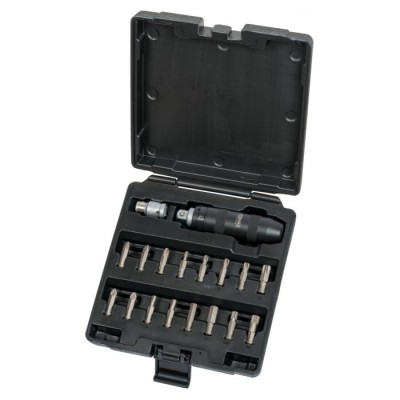 Coffret de tournevis à frapper avec embouts, 18 pièces