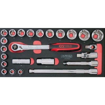 Module de douilles et accessoires ULTIMATE 1/2'', 24 pièces