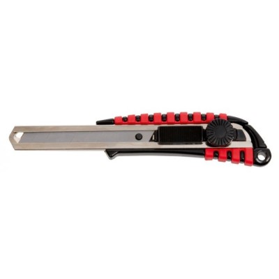 Cutter manche bi-matière à retour de lame automatique, 18 mm- L.190mm