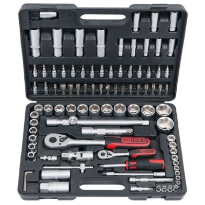 Coffret de douilles F6 1/4'' - 1/2'' - CHROMEmat - 94 pcs