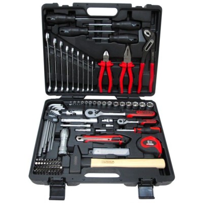 Coffret de douilles 1/4'' - 1/2''- Clés de 8 à 19 mm- - CHROMEmat - 103 pcs