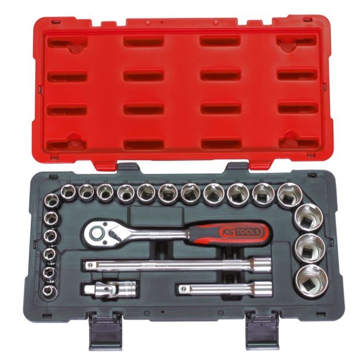 Coffret de douilles et accessoires ULTIMATE® 1/2'', 24 pièces