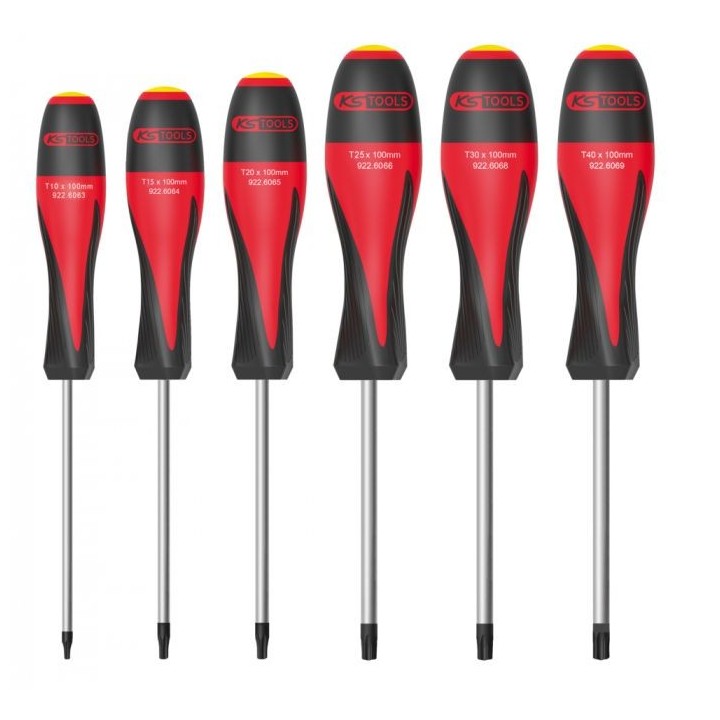 Jeu de 6 tournevis ULTIMATE TORX®, T10 à T40