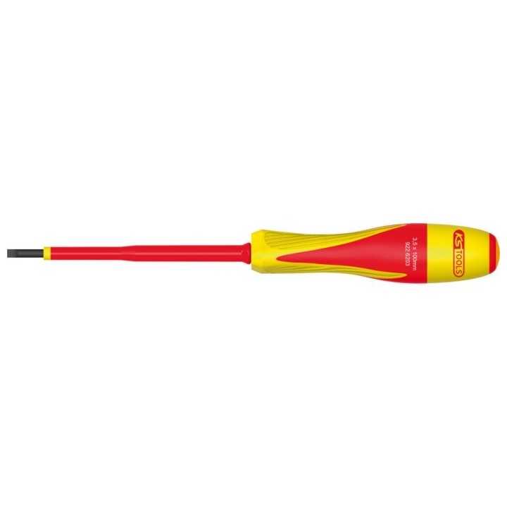 TOURNEVIS FENTE BI-MATIÈRE ISOLÉ 1000V, 3,5X100 MM