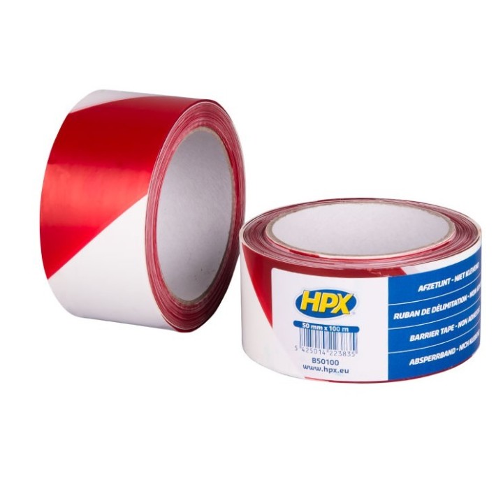RUBALISE ROUGE BLANCHE  50MN X 100M