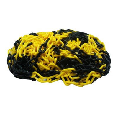 CHAINE PLASTIQUE NOIR/JAUNE D.8MM