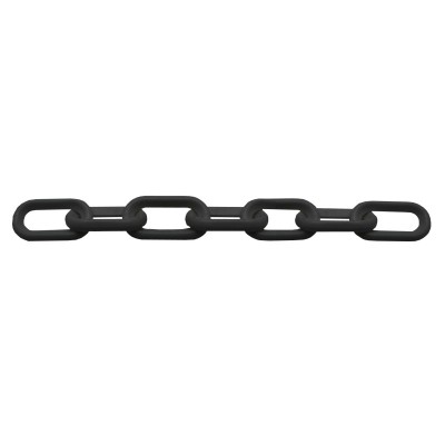 CHAINE PLASTIQUE NOIR D.8MM