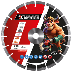 DISQUE DIAMANT D.125/22.23 BETON- UNIVERSEL MATERIAUX