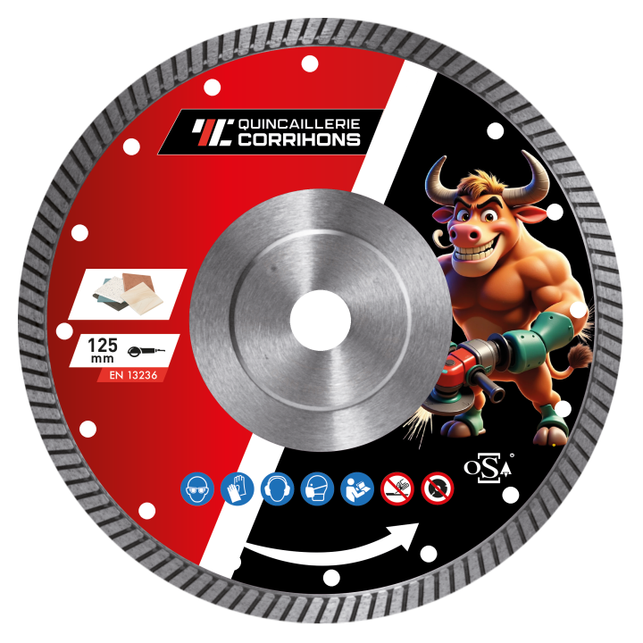 DISQUE DIAMANT Ø125/22.33 CARRELAGE-CERAMIQUE