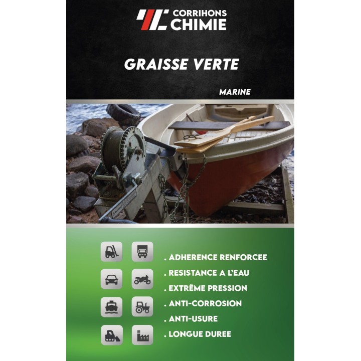 GRAISSE VERTE MARINE AU LITHIUM / HAUTE PERFORMANCE 400ML