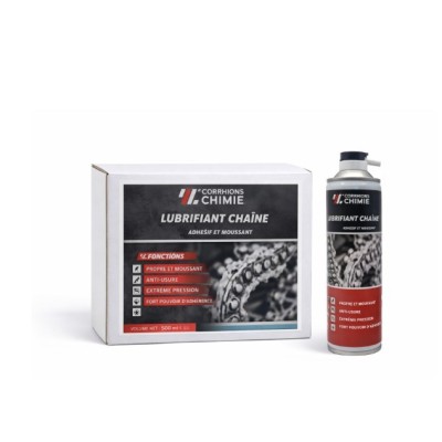 LUBRIFIANT CHAINE / ADHESIF ET FILANT 400ML