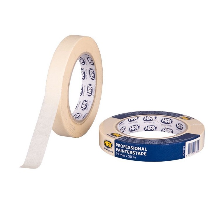 RUBAN DE MASQUAGE 60°C BLANC CREME 19MMX50M