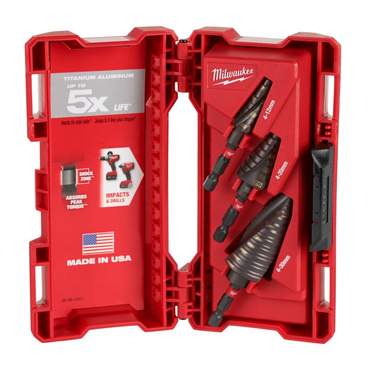 COFFRET 3 FORETS ÉTAGÉS SHOCKWAVE™ Ø 4-12 MM/1,4-20 MM, 4-30 MM