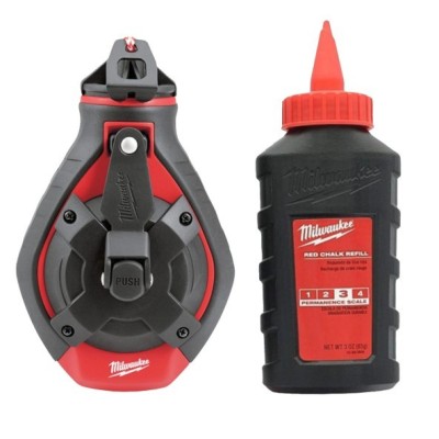 CORDEAU TRACEUR FIN + RECHARGE ROUGE