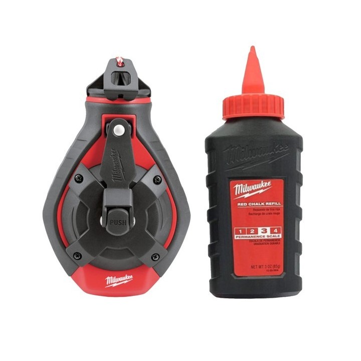 CORDEAU TRACEUR FIN + RECHARGE ROUGE