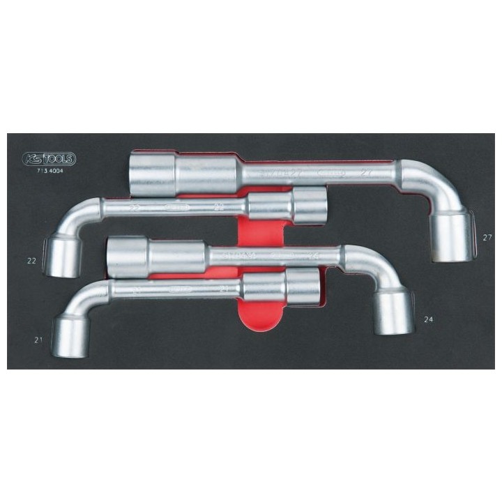 Module de clés à pipe débouchées - 6 pans, 4 pièces
