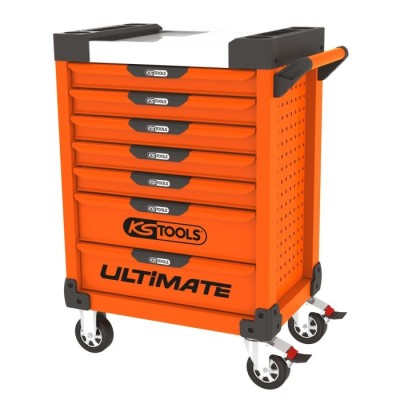 Servante ULTIMATE orange, 7 tiroirs