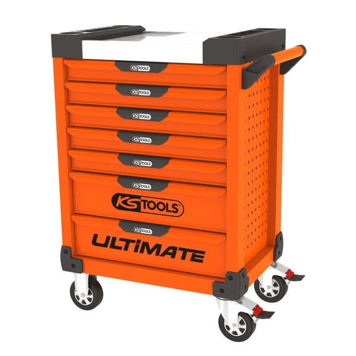 Servante ULTIMATE orange, 7 tiroirs