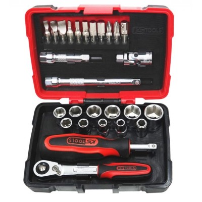 Coffret de douilles et accessoires ULTIMATE® 1/4'', 27 pièces