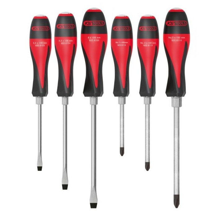 Boîte de 6 tournevis ULTIMATEmax®, 5,5 à 8 mm - PH1 à PH3