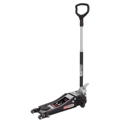Cric hydraulique extra-bas acier ULTIMATE 2T avec double-roues avant