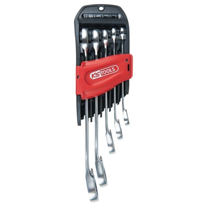 Jeu de clés mixtes à cliquet reversible GEARplus®, 5 pcs