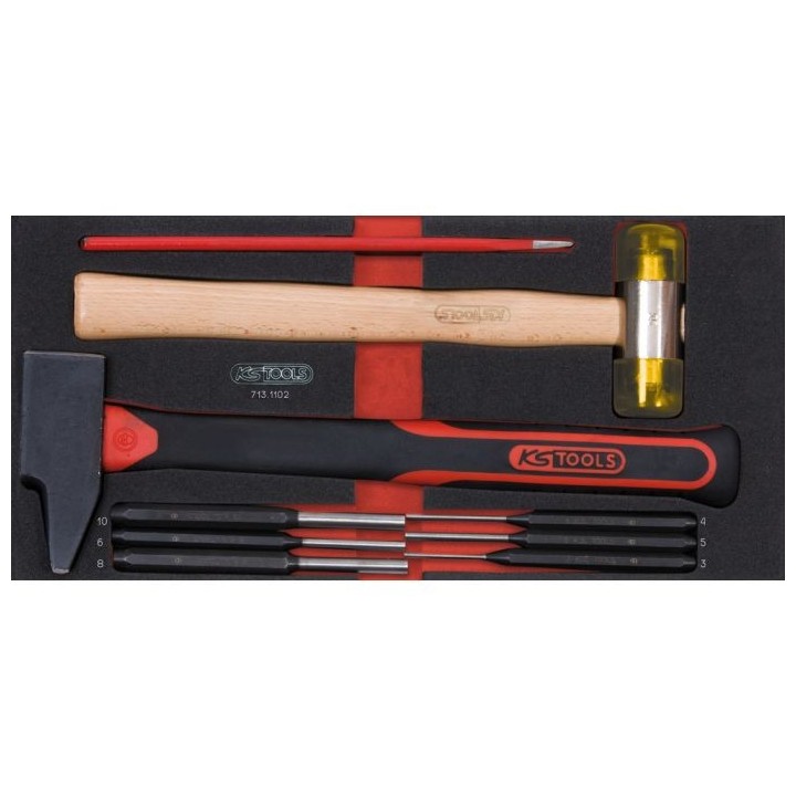 Module d'outils de frappe, 9 pièces