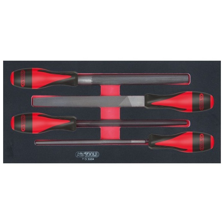 Module de limes demi-douces, 4 pièces