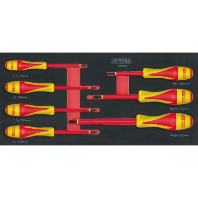Module de tournevis isolés 1000V ULTIMATE Fente - PHILLIPS®, 7 pièces