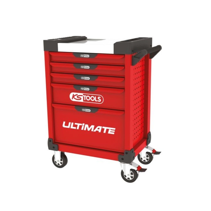 Servante ULTIMATE rouge, 5 tiroirs