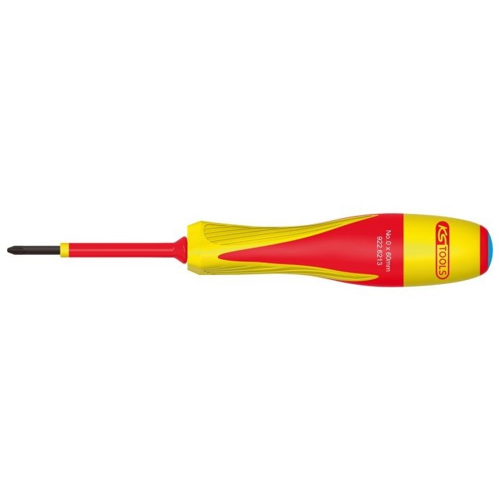 TOURNEVIS POZIDRIV® BI-MATIÈRE ISOLÉ 1000V, PZ0 - 60X140 MM
