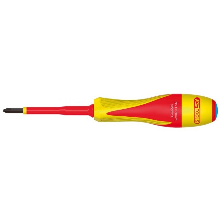 TOURNEVIS POZIDRIV® BI-MATIÈRE ISOLÉ 1000V, PZ1 - 80X185 MM