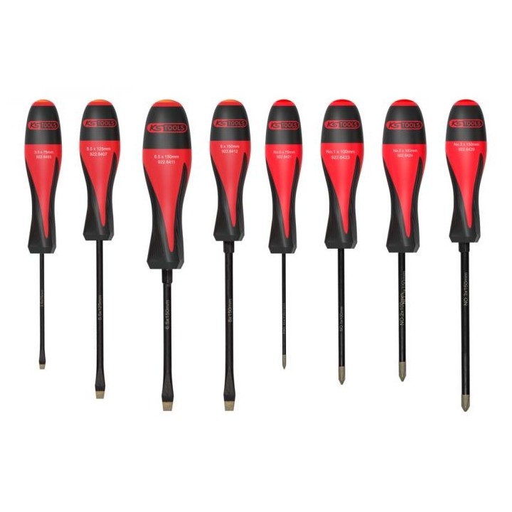 Jeu de 8 tournevis ULTIMATEgrip, Fente - PH