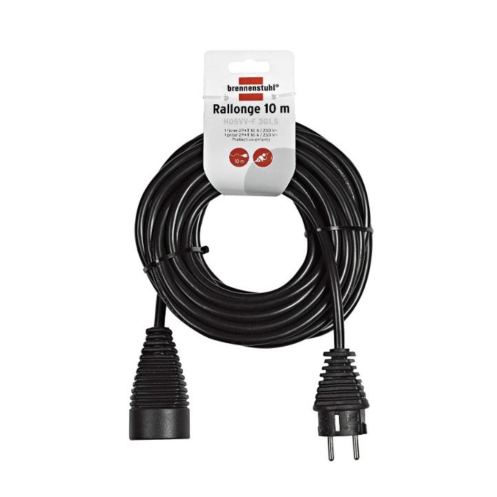 RALLONGE NOIRE 5M H05VV-F 3G1,5