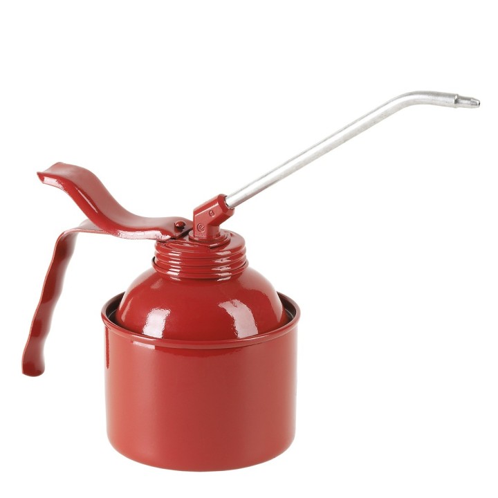 BURETTE ACIER 250ML BEC RIGIDE 135MM
