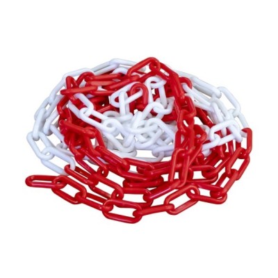 CHAINE DE SIGNALISATION ROUGE/BLANC 8MM