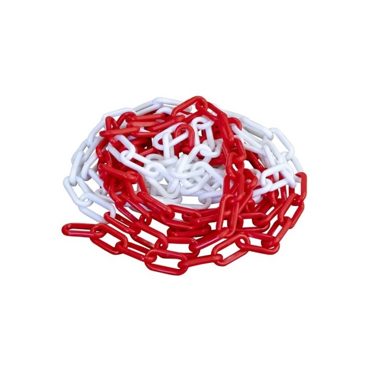 CHAINE DE SIGNALISATION ROUGE/BLANC 8MM