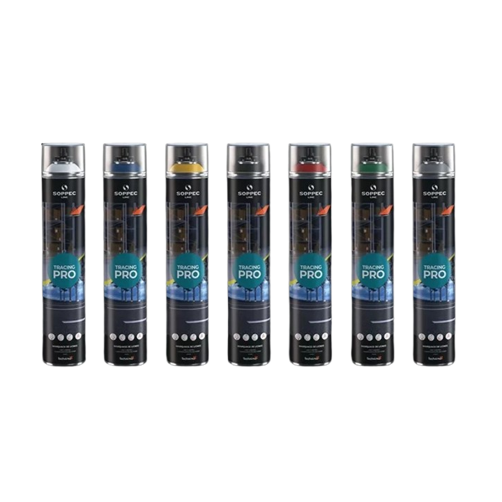 PEINTURE NOIR MARQUAGE AU SOL AEROSOL TRACING® PRO