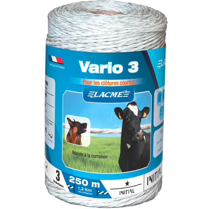 Fil vario 3, 3 Conducteurs, Bobine 250 m