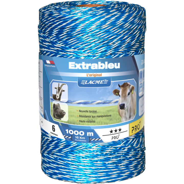 Fil extrableu, 6 Conducteurs, Bobine 1000 m