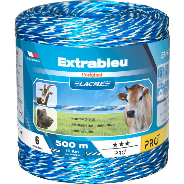 Fil extrableu, 6 Conducteurs, Bobine 500 m