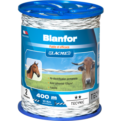 Fil blanfor, 2 Conducteurs, Bobine 400 m
