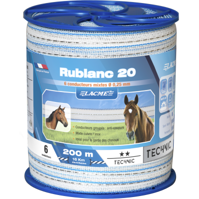 Rublanc 20, 6 Conducteurs, Bobine 200 m