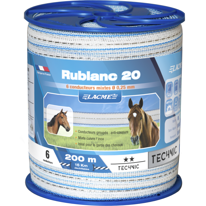 Rublanc 20, 6 Conducteurs, Bobine 200 m